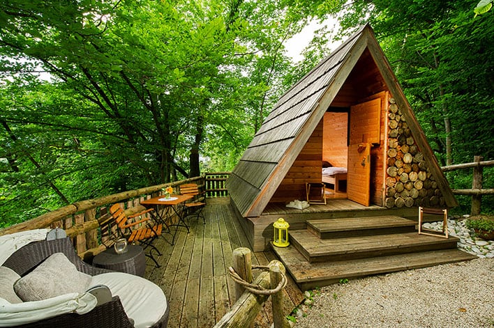 Glamping Savinja: Triangular Wooden Lodge foto 3