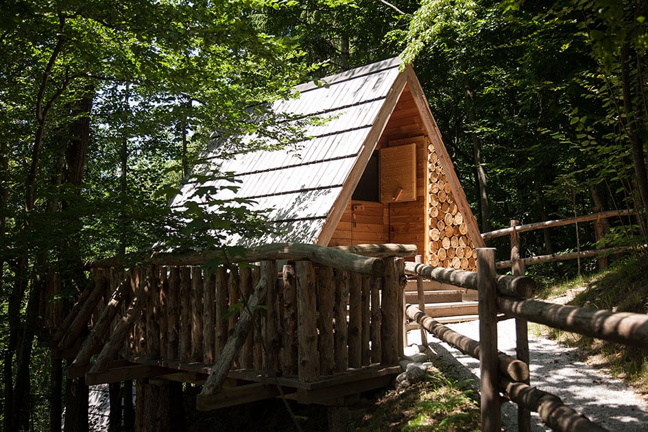 Glamping Savinja: Triangular Wooden Lodge foto 5
