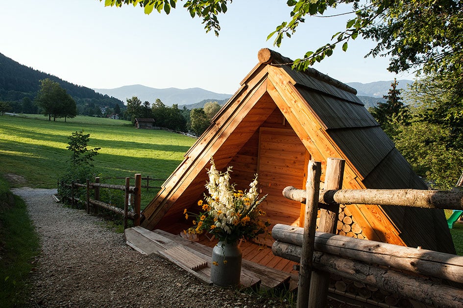 Glamping Savinja: Triangular Wooden Lodge foto 6