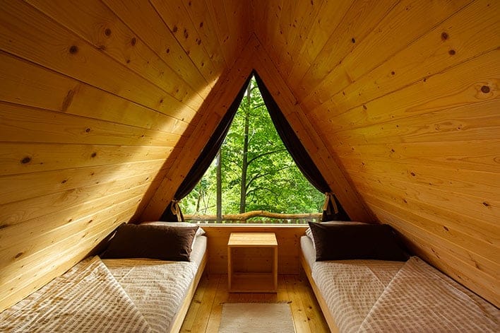 Glamping Savinja: Triangular Wooden Lodge foto 9